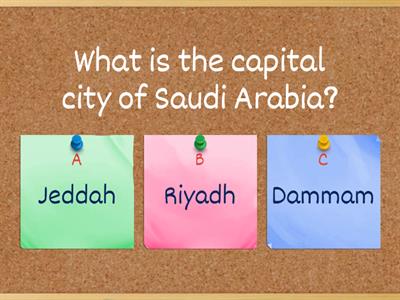 Quiz about Saudi Arabia