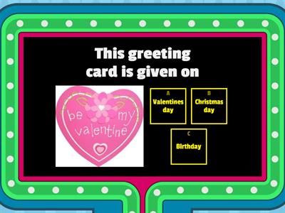 Greeting Card Quiz