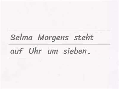 Satzstellung mit Zeitangaben A1a