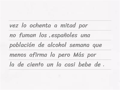 Spanish - el tabaco, las drogas y el alcohol