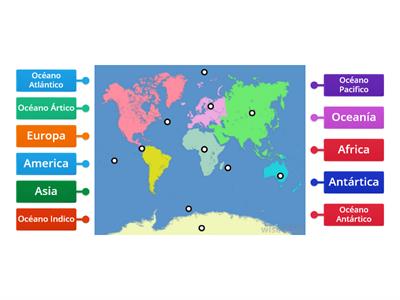 Los Continentes y Oceanos