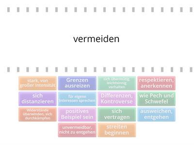 B2 Wortschatz "Konflikte" 