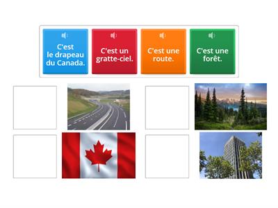 Je connais certains mots du canada.