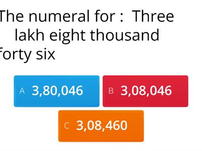 Indian System of Numeration