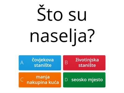   Naselja - pojam i podjela urediti- Bosne i Hercegovine 