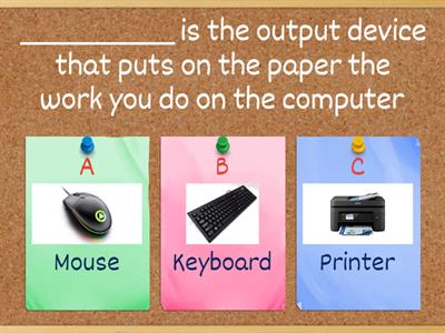 Grade 1 Computer Quarterly Exam