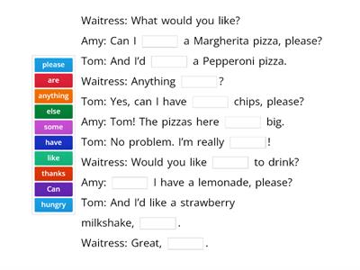 2.4 Ordering food (Dialogue)