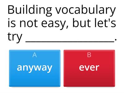 Vocabulary