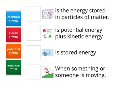 What types of energy