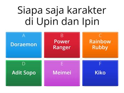 Quiz Kartun-Rindu