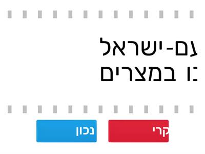 חזרה על פרק א' בחומש שמות