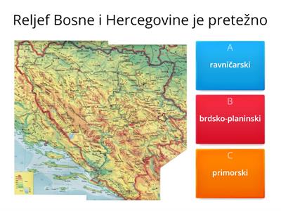  Prirodno geografske karakteristike Bosne i Hercegovine