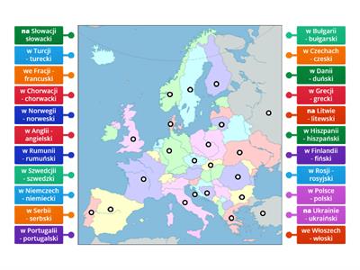 L4 Kraje i języki: Mieszkam w ... i mówię po ...u