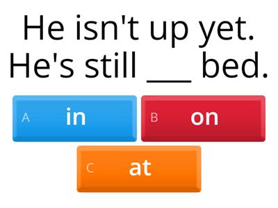 Prepositions of place (Murphy Unit 125)