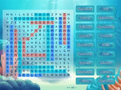 Interpersonal Effective Skills Word Search