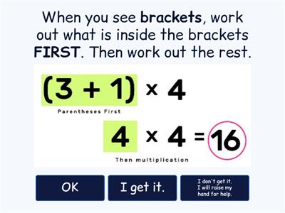 Order of Operations: Brackets First