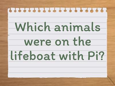 Film Life of Pi Post-Viewing Questions