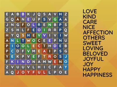 KINDNESS WORDSEARCH!!!  :)