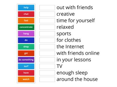 Common Collocations - Free Time Activities