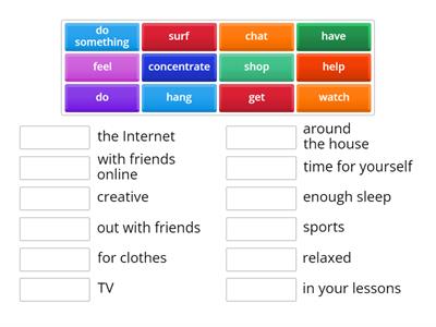 Common Collocations - Free Time Activities