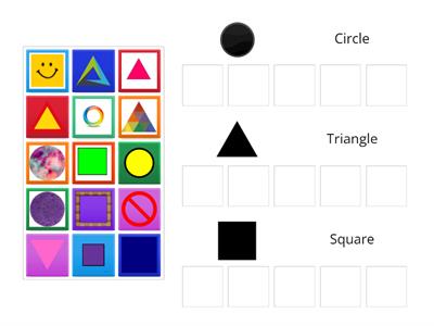 Shape Sorting 3 Groups