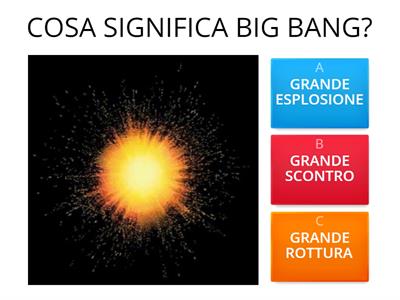 Dal BIG BANG alla formazione della Terra