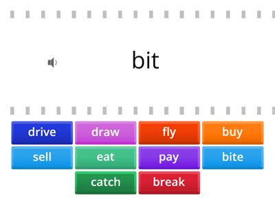 Irregular verbs- simple past tense.