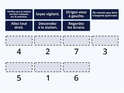 Prendre le métro activité 4