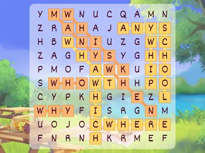 Wh- spelling words and high frequency words