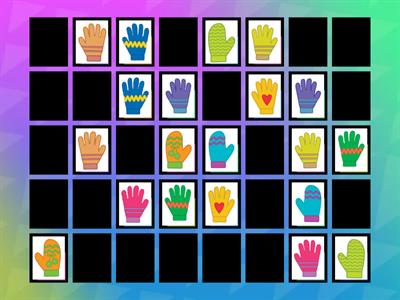 Rękawiczki - memo (materiał Bliżej Przedszkola)