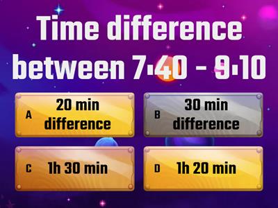 8. Time difference