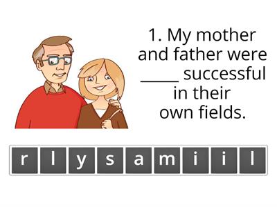  ANAGRAM GAME on Transitional Words