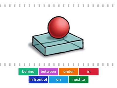Prepositions of Place Find the match