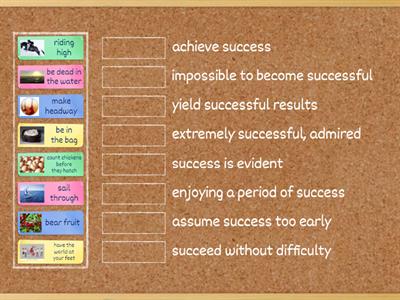 Success/Failure idioms and phrases