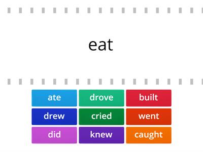 Past tense irregular verbs Page 1