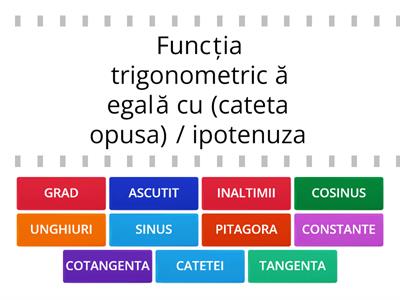 FUNCTII TRIGONOMETRICE - notiuni generale