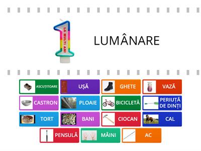 Câmp lexical. Găsește perechea! (Exercițiu ludic) 