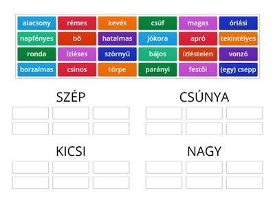 Rokon értelmű szavak / Synonymes (1)