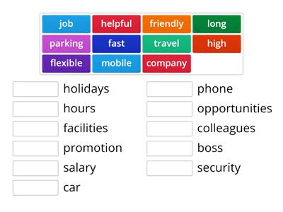 Market leader elementary unit 2 Work collocations