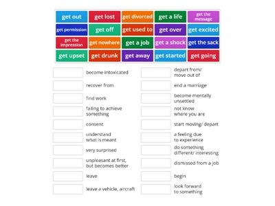 collocations with get