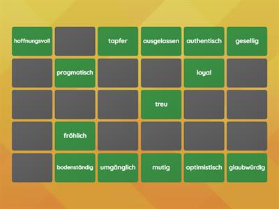 Memory: Stärken Adjektive - Was passt zusammen?