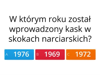 QUIZZ o skokach narciarskich.