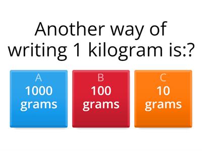 Weight END OF UNIT TEST