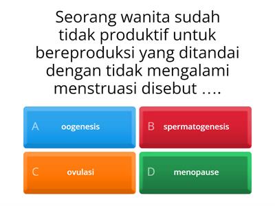 Kuis proses pada sistem reproduksi manusia