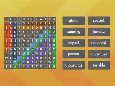 way to go - wordsearch