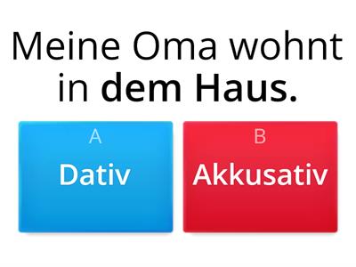 Dativ oder Akkusativ 