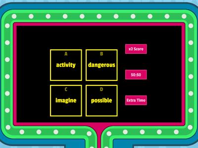 Vocabulary list 1 (teamwork) game 3