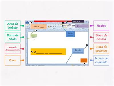 Partes de la ventana de Word