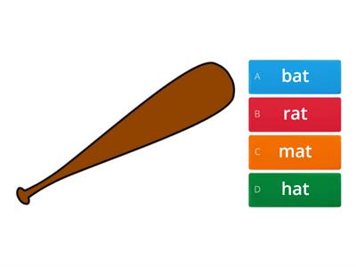 bat rat mat hat