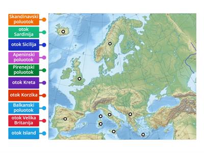 Otoci i poluotoci Europe
